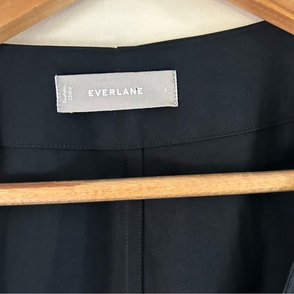 Everlane The Japanese GoWeave Short-Sleeve Wrap Dress in Black sz 6 - Picture 5 of 5